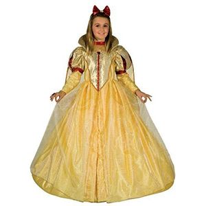 Fiori Paolo - Sneeuwwitje, prinses, carnaval, werkplaats voor kinderen, geel/goud/rood, 7-9 jaar, 26298.7-9