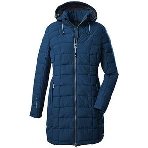 Killtec Dames Skane Wmn Quilted Parka in dons-look met afritsbare capuchon