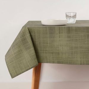 BELUM Nappe anti-taches, taille 155 x 155 cm - Nappe au toucher extra douce, couleur Desert Sage - Nappe 100% fabriquée en Espagne, tissu 100% coton biologique, nappe modèle uni