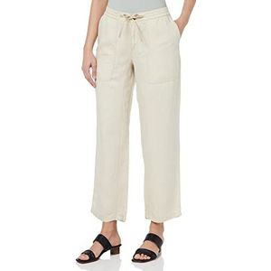 camel active Pantalon de travail ample pour femme avec Tencel™ Lyocell, blanc cassé, 34W / 30L