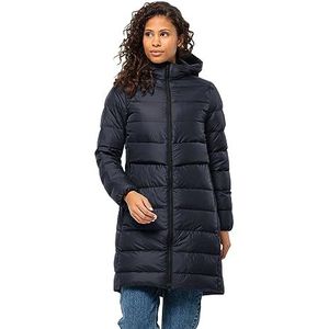 Jack Wolfskin Lenauplatz Coat W Donsjack voor dames, Nachtblauw.