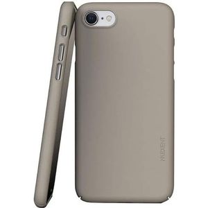 NUDIENT Slim Case voor iPhone 7, iPhone 8 en iPhone SE 2020 (lichtbeige)