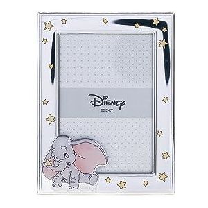 VALENTI & CO. - Disney Baby - Dumbo - zilveren fotolijst voor kinderen, cadeau-idee voor doop, geboorte of verjaardag (9 x 13 cm)