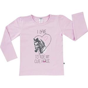 Jacky Longsleeve Basic Line Girls shirt met lange mouwen baby meisjes, roze, 68 (fabrieksmaat: ), Roze
