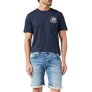 Mustang Chicago herenshort middelblauw 413 30 middenblauw 413 40, middenblauw 413