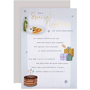 Hallmark Verjaardagskaart voor neefjes, klassiek design met hartelijke boodschap