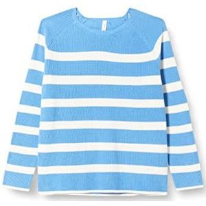 Gerry Weber 978006-44701 dames sweatshirt, blauw/ecru/wit