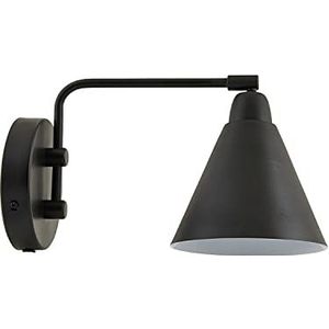 House Doctor Game wandlamp, zwart/wit, Ø 20 cm, E14, max. 40 Watt, kabel 2,5 m, Cb0683 zwart/wit, Ø 15 cm, armlengte 70 cm