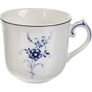 Villeroy & Boch Vieux Luxembourg Mokka/Espressobeker, 100 ml, Hoogte: 5,8 cm, premium porselein, wit/blauw