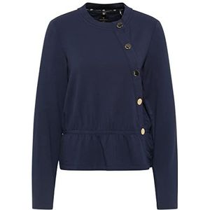 BOCOCA Cardigan en jersey pour femme, bleu marine, L