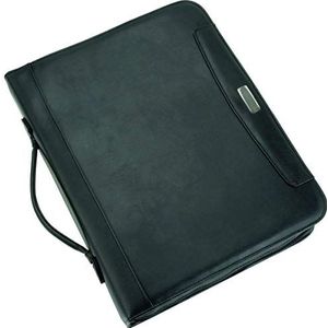Alassio 96086-1 conferentiemap, A4, met rekenmachine en notitieblok, kunstleer, zwart