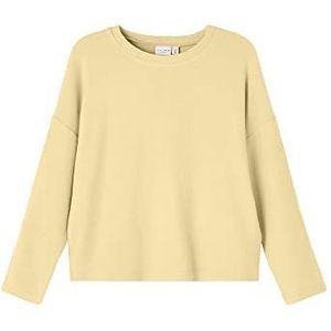 Name It Nkfvicti Ls Knit Noos Pullover voor meisjes, Double Cream