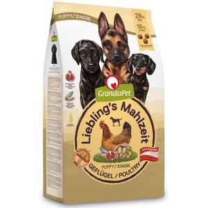 GranataPet Liebling's Mahlzeit Junior droogvoer voor honden, graanvrij en suikervrij, volvoer, 1,8 kg