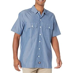 Dickies - - Hommes T-shirt manches courtes WS509 Chambray, Bleu Chambray, S