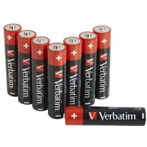 VERBATIM Premium AAA alkalinebatterijen, 1,5 V, AAA-LR03 Micro I AAA-batterijen, batterijen voor MP3-speler, camera, afstandsbediening, scheerapparaat en andere, premium alkalinebatterij, 10 stuks