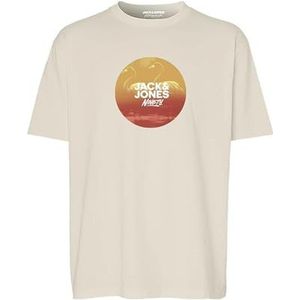 JACK & JONES Jorvarenna Photo Tee Ss Crew Neck Fst Jorvarenna Photo Tee Ss Crew Neck Fst Heren (1 stuk), Brons, XXL