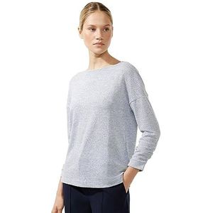 Street One A320357 T-shirt met 3/4 mouwen voor dames, Satijn blauw gemengd