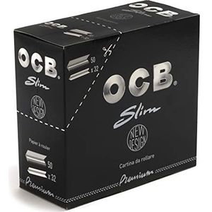 OCB Dun vloeipapier, zwart, pakket van 50 stuks