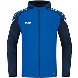 JAKO Performance Uniseks jas met capuchon voor kinderen, koningsblauw/marineblauw