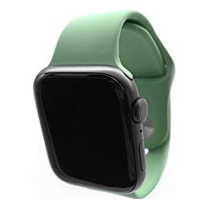 Belyo Compatibel met Apple Watch armband 38 mm 40 mm 41 mm 42 mm 44 mm 45 mm sport reservearmband compatibel met iWatch SE serie 7 6 5 4 3 2 1, 42 mm/44 mm/45 mm-M/L, groen