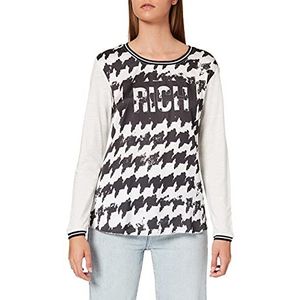 KEYLARGO Silk Round T-shirt voor dames, offwhite (1001)