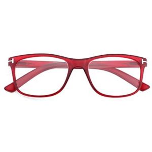 i.o.i. industrie ottiche italiane srl Professionele leesbril, rood, standaard, uniseks, volwassenen, rood, Taglia Unica, Rood