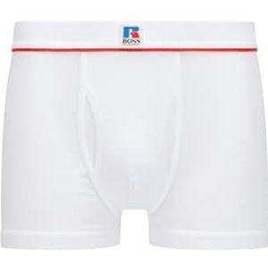 BOSS Heren boxershorts brief RA 2.0 lang katoen stretch met exclusief logo wit M, Wit.