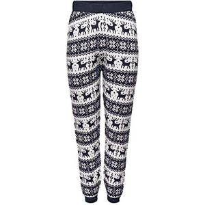 ONLY Onlxmas Comfortabele broek met sneeuwvlok, dameslegging (3 stuks), Nachthemel/patroon: wolkendanser