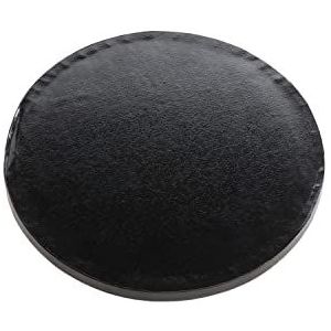 Dekora - Rond dienblad van zwart karton - Diameter 30 cm