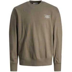 Jack & Jones Jjeriley Sweatshirt Crew Neck Sn Trainingspak voor heren, Taupe