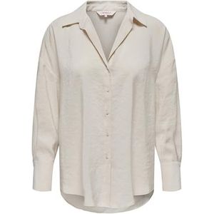 Only - Onlzazima l s Loose Shirt Wvn - Dames - Blouses