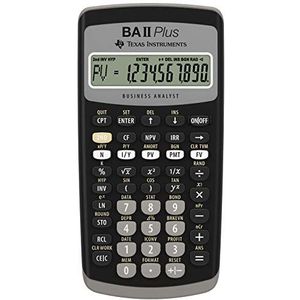 texasinstruments TEXDR Instruments BA-II Plus Financiële rekenmachine Zwart