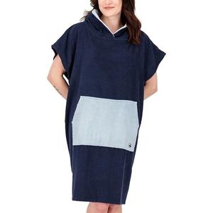 Deproc Active Parlee Beach Badponcho, surfponcho, verhuishulp, 100% katoen, donkerblauw, maat M lang, Donkerblauw