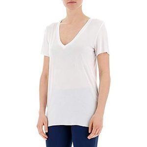 Lotto T5184 T-shirt voor dames met korte mouwen, Wit 01