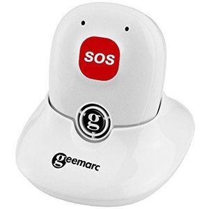 Geemarc Telecom DECT295 SOS-PRO Extra draadloze telefoonhanger Amplidect295 SOS-PRO - instelbaar bel-/luidsprekervolume - wit