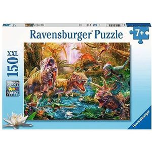Ravensburger - Puzzel 150 stukjes XXL-De samenkomst van de dinosaurussen kinderen, 400556133482