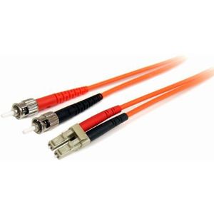 StarTech.com 10 m Multimode 62,5/125 Duplex Fibre Patch kabel LC -ST - glasvezelkabel (LC-ST, oranje)