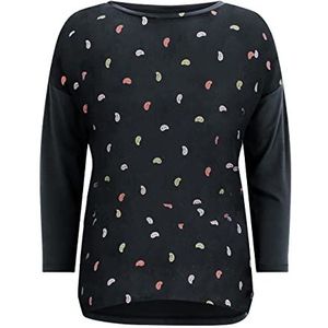 Tamaris T-shirt Bargen pour femme, Black Beauty Mini cachemire Aop, XS