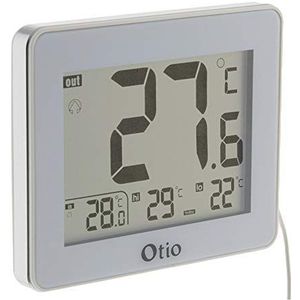 Binnen-/buitenthermometer, bekabeld, wit - Otio