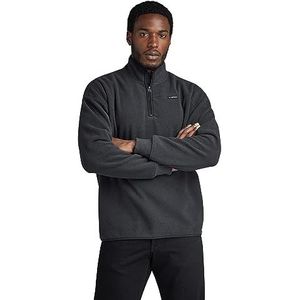 G-STAR RAW Losse SW Fleece halve ritssluiting voor heren, Grijs (Shadow D23491-d430-992)