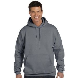 Hanes Sweatshirt met capuchon van zwaar katoen met capuchon. 2. Sweatshirt met capuchon van zwaar katoen, groot formaat met asymmetrische capuchon voor heren (1 stuk), Licht Staal