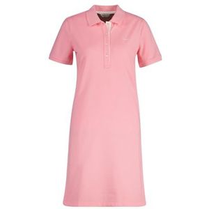 GANT Contrast Collar Pique Polo Jurk Dames, Roze geranium., L