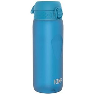 Ion8 Drinkfles, 750 ml, lekvrij, sport, gemakkelijk te openen, veilige vergrendeling, vaatwasmachinebestendig, draaggreep, klapdeksel, BPA-vrij, profielgreep, blauw