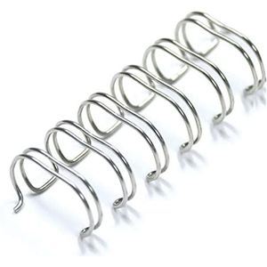 Albyco Wire-o Kabelbinders, zilver, kleur 6,4 mm, 1/4 inch, tot 35 vellen, vel (100 stuks)