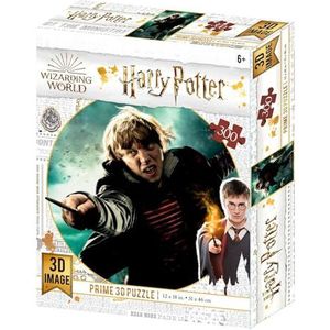 Prime 3D - Redstring-puzzel Harry Potter Ron Weasley Battle 300 stuks (3D-effect), lenskop, meerkleurig
