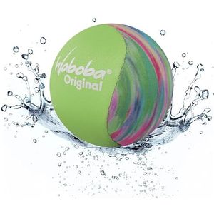 Waboba Originele stuiterbal - waterdicht strandspeelgoed, zwembadspellen voor kinderen en volwassenen, plezier in de open lucht - model (5,6 cm) groen Technicolor