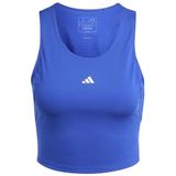 adidas Techfit Dames korte trainingsshirt halfhelder blauw, XL