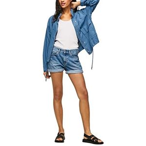 Pepe Jeans Mable Jeansshort voor dames, Blauw (Denim-Hq6)