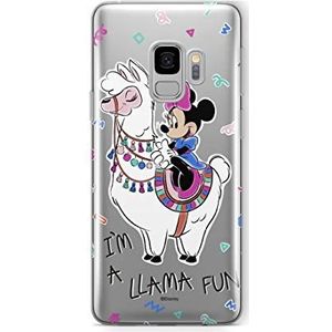 Originele licentie-beschermhoes van Disney Minnie i Mickey voor Samsung S9 met perfecte pasvorm en gedeeltelijk transparante siliconen hoes