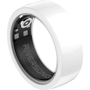 RIVERSONG Smart ring met nano-keramisch design, hartslag- en slaapmonitor, SP02-tracking, activiteits- en calorietracking, 3 dagen batterij, IP68 waterdicht,